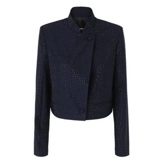 Pinko Pinko, Dames, Jassen, Blauw, Maat: L