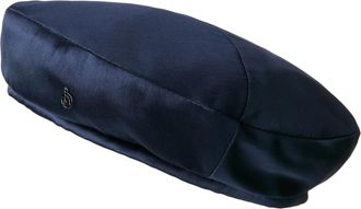 Maison Michel New Billy silk beret - women - Cotton/Silk - L - Blue