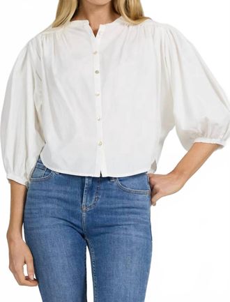 Dear John Denim Wilma Button Down In White