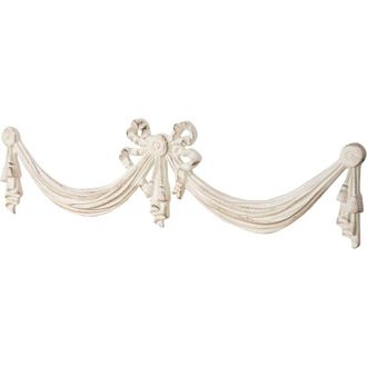 Biscottini International Fregio legno 136x37 cm Made in Italy Fregi per mobili pareti Fregi in legno decorativi per mobili pareti con finitura anticata