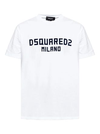Dsquared2 Cool Fit White Navy Logo T-Shirt
