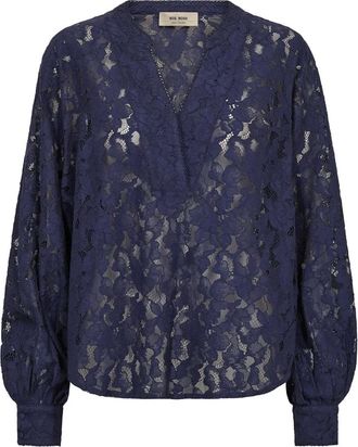 Mos Mosh MOS Mosh, Dames, Blouses & Shirts, Blauw, Maat: XS