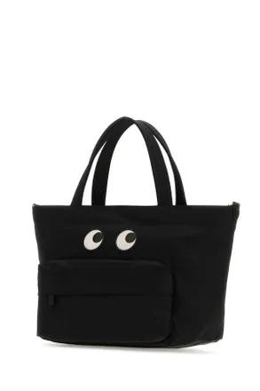 Anya Hindmarch Womens Black Nylon Mini Eyes Handbag Borse A Mano Bag