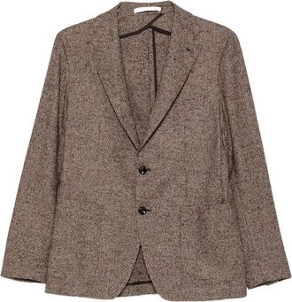 Tagliatore Textured Single-breasted Blazer
