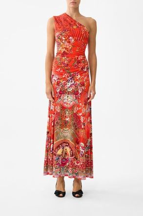 Camilla Gathered Jersey One Shoulder Dress in Ol&eacute; Ol&eacute; at Nordstrom, Size Xx-Large Au