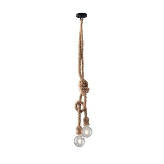 Netlighting Rope Design Twin Pendant Beige E27