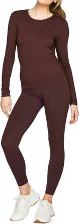Gentle Fawn Dakota Long Sleeve Top In Chocolate