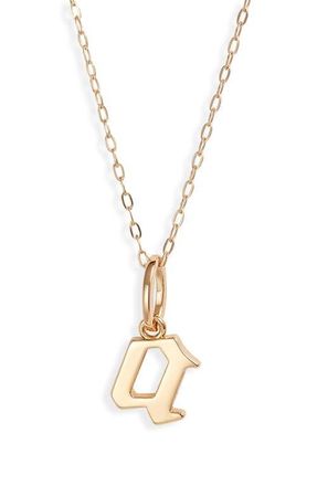 Miranda Frye Sophie Customized Initial Pendant Necklace in Gold - A at Nordstrom