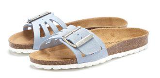 Elbsand Pantolette ELBSAND Sandale, Mule, offener Schuh, Sommerschuh, Damen, Gr. 36, blau (hellblau), Obermaterial: 100% Rindsleder. Decksohle: 100% Rindslede