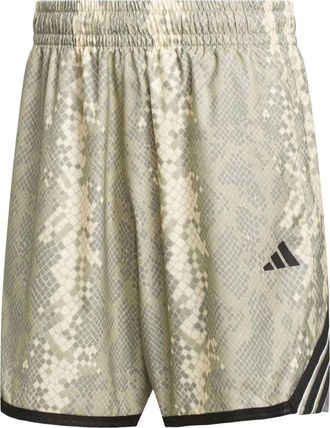 adidas Crazy Light All-Over Animal Print Shorts Asia Sizing Wonder Beige KG4806