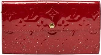 Louis Vuitton Pre-owned Wallets, female, Red, Size: ONE SIZE Pre-owned Leather Wallet