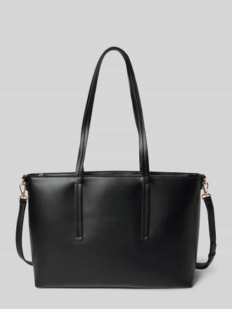 Seidenfelt Manufaktur Shopper in Leder-Optik Modell Eiby in Black, Größe 1