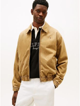 Tommy Hilfiger Mens Garment-Dyed Ivy Jacket - Beige - XXL