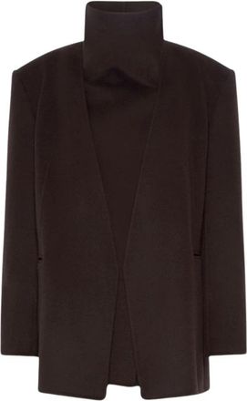 Sportmax Spsmanna Jas - Dames - Blazers - Bruin - M - Wol - Jassen