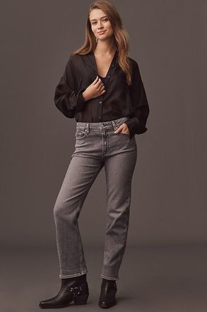 Paige Mason High-Rise Straight-Leg Jeans