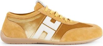 Elisabetta Franchi Schoenen, Dames, Geel, 38 EU, Leer, Nappa Sneakers
