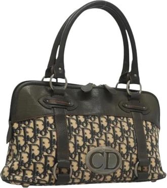 Dior Pre-owned Handbags, female, Multicolor, Size: ONE SIZE Pre-owned Vintage Trotter Canvas Hand Bag