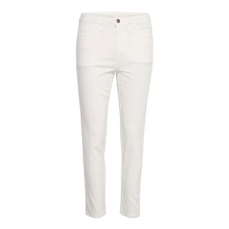 Kaffe Jeans moderni 7/8 Gesso - - Trousers - Donna - Bianco - L