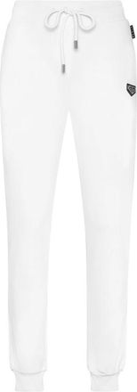 Philipp Plein Jogging Broeken Iconic Plein - Dames - Sweatpants - Wit - XL - Katoen - Broeken