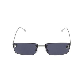 Fendi Sunglasses, unisex, Gray, Size: 54 MM First Crystal Sunglasses