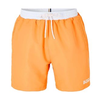 HUGO BOSS Heren Zwemshort Zeesterren (Licht Oranje)