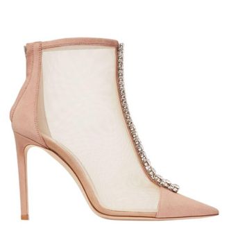 Jimmy Choo London Bing 100 Mesh Ankle Boots, Brand Size 36.5 ( US Size 6.5 )