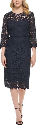 Eliza J Midi Lace Dress