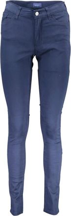 GANT 5-Pocket Broek - Dames - Skinny broeken - Blauw - W27 - Broeken