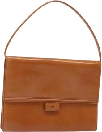 Loewe Pre-owned Shoulder Bags, female, Brown, Size: ONE SIZE Pre-owned Leather Shoulder Bag