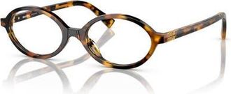 Miu Miu 50mm Oval optical glasses in Tortoise at Nordstrom