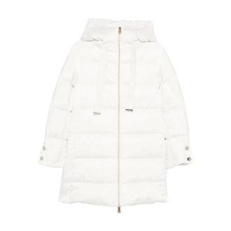 Herno Jassen, Dames, Wit, M, Piumino Medio Cappuccio