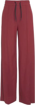 AlphaTauri Straight Trousers, female, Red, S, Elegant Palazzo Trousers Rosso Aw25