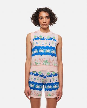 Helmstedt Gilet In Maglia Di Lana E Viscosa