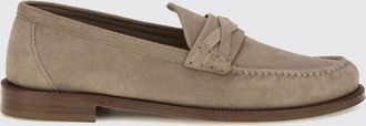 Brunello Cucinelli Mocassini Penny in pelle di vitello scamosciata
