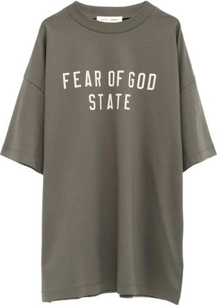 Fear of God T-shirt con scritta - Grigio