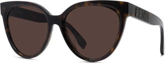 Fendi Zonnebril - unisex - Zonnebrillen - Bruin - ONE Size - Accessoires