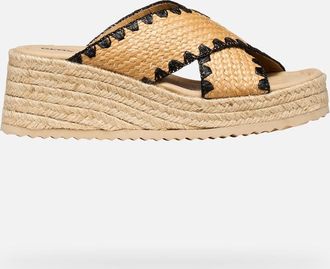 Geox Alemeria Woman Light Taupe/black, Size: 35