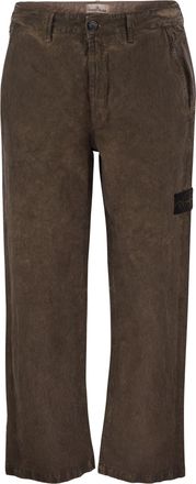 Stone Island Pantalones de pana te&ntilde;idos en prenda de Stone Island