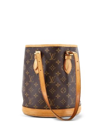 Louis Vuitton Petit Monogram Canvas bucket bag - Marrone