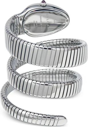 Bulgari Roestvrij stalen Serpenti Tubogas 35mm horloge - Wit