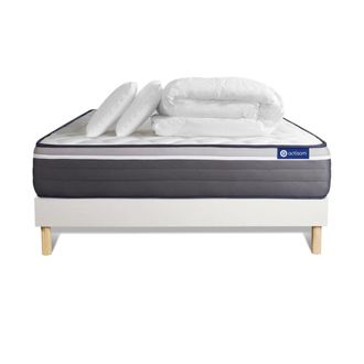 Actisom Pack colch&oacute;n blanco l&aacute;tex y espuma viscoel&aacute;stica 140 x 190
