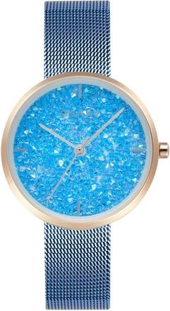 Obaku Glimmer Blue Dial Ladies Watch V289LHVMMA
