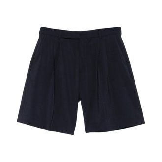 Paul Smith Short Shorts, male, Blue, Size: W30 Wool Bermuda Shorts