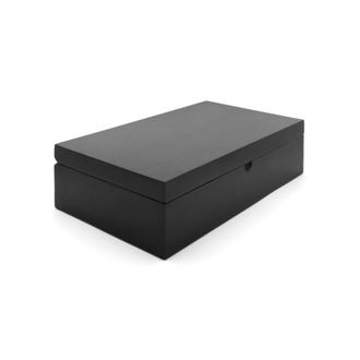 Bredemeijer Estuche de té negro con 6 cajas de té y cuchara Negro