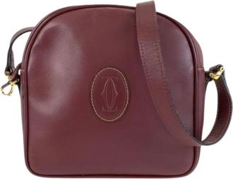 Cartier Pre-owned Pochette Schoudertas - Dames - Vintage Schoudertas - Rood - ONE Size - Leer - Vintage