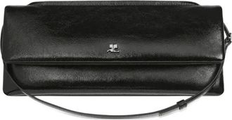 Courr&egrave;ges Cuff Naplack Clutch - Dames - Schoudertassen - Zwart - ONE Size - Leer - Tassen