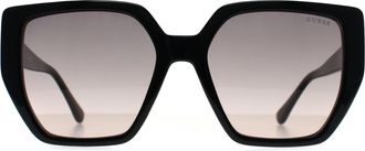 Guess GF6178 01B glanzende zwart roze bruine zonnebril