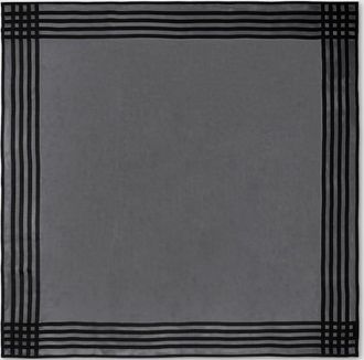 Gucci Lightweight Silk Jacquard Shawl, Black, Silk