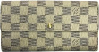 Louis Vuitton Pre-owned Wallets, male, White, Size: ONE SIZE Pre-owned Damier Azur Long Wallet