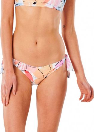 Rip Curl Blossom Tie Side Cheeky Bikini Bottom In Cream
